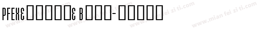 PFExecutive Bold字体转换